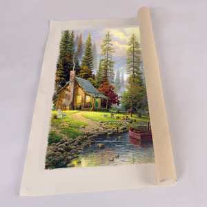 Pintura <span class=keywords><strong>de</strong></span> paisaje <span class=keywords><strong>de</strong></span> estilo chino <span class=keywords><strong>de</strong></span> alta calidad, estilo moderno y sencillo, pinturas al óleo <span class=keywords><strong>de</strong></span> paisaje <span class=keywords><strong>de</strong></span> pueblo grande - Product Image 5