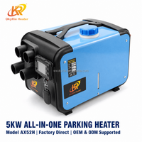 Chauffage diesel horizontal OkyRie AX52H 5KW multicolore (rouge, bleu, noir, orange) pour voiture et parking