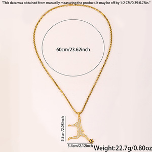 Collier Hip <span class=keywords><strong>Hop</strong></span> Champion de Football <span class=keywords><strong>en</strong></span> Zircon, Bijoux <span class=keywords><strong>en</strong></span> Acier Inoxydable, Chaîne <span class=keywords><strong>en</strong></span> Or pour Hommes, Australie - Product Image 6