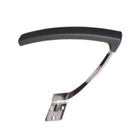 Accoudoir de chaise de bureau pivotante Shenghao Fashion, poignée chromée