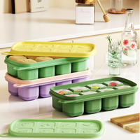 Bac à glaçons à 8 cavités, bac à glaçons créatif pour la maison, bac à glaçons en silicone de qualité alimentaire, moule à glaçons en forme de boule pour boissons glacées