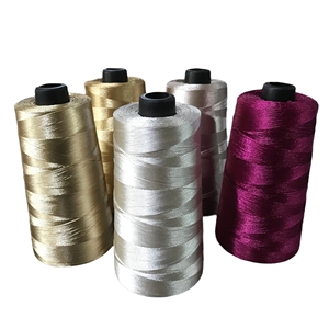 300D/3 400D/3 600D/3 fil <span class=keywords><strong>à</strong></span> broder en polyester brillant pour dentelle/gland/frange fil torsadé de rectitude lisse - Product Image 2