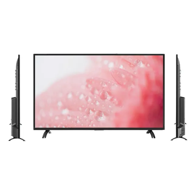 Fabrika OEM akıllı televizyon 55 inç düz ekran 4K UHD LCD TV