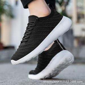 2025 mới màu trơn cộng với Kích thước nam và nữ đế mềm nhẹ Giày chạy Athleisure - Product Image 2