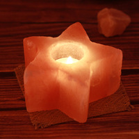 Support de lampe au sel de l'Himalaya en cristal naturel pur décoratif pour la maison vente en gros