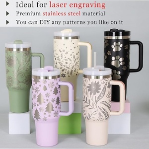 Premium Double Wall Vacuum Insulated 40oz Travel Mug with Handle Straw for <b>Hot</b> Cold <b>Drinks</b> Rustproof Stainless Steel Cup Durable - Product Image 6