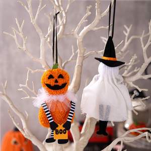 Décoration d'Halloween - Pendentif Citrouille Chat Noir Fantôme - Petit Pendentif pour Fête à Thème Halloween à la Maison - Product Image 5