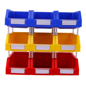 صناديق تنظيم بلاستيكية عالية الجودة أجزاء مستودع مكدس بلاستيك صناعي قابل للتكديس صفيح من البلاستيك - Product Image 4