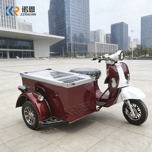 Carrito de helados, carrito comercial con congelador de alimentos para ventas ambulantes en la calle, postres congelados - Product Image 1