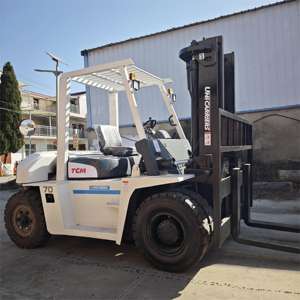 Japan Hot Sale TCM FD70 7T <b>Second</b> <b>Hand</b> Diesel Forklift Heavy Duty Counterbalance Truck Hydraulic Side Shifter Solid Tire for - Product Image 4