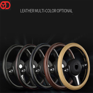 Coprivolante Universale OUDI in Vera Pelle Antiscivolo a 3 Razze di Alta Qualità Bianco per Buick <span class=keywords><strong>Fiat</strong></span> Sports - Product Image 6