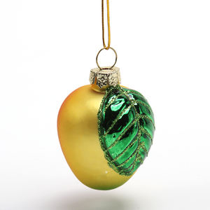 Fabbrica soffiato a mano frutta artificiale Mango vetro soffiato ornamenti di frutta in vetro colorato statuette di frutta eco-friendly - Product Image 1