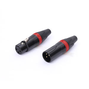 XLR连接器麦克风扬声器电缆XLR音频插孔3针端子公插头直列式电线连接器 - Product Image 6