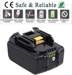 Batería de 18V 3.0Ah~6.0Ah con LED para <span class=keywords><strong>BL1860B</strong></span> BL1850B BL1840B BL1830B LXT, Batería de Repuesto para Herramientas Eléctricas Inalámbricas <span class=keywords><strong>Makita</strong></span> - Product Image 4