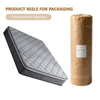 Matelas King Size à ressorts ensachés orthopédique en mousse à mémoire de forme respirant hypoallergénique soulagement de la pression isolation des mouvements pour chambre à coucher