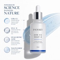 Serum Anti Penuaan Label Pribadi GHK-CU SNAP-8 Peptida Tembaga Mencerahkan Meremajakan Meratakan Warna Kulit Serum Wajah