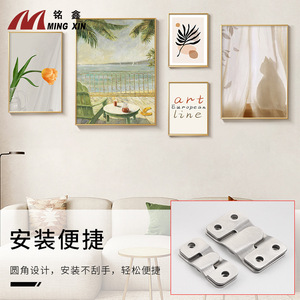 Mountain Shaped Hook Stainless Steel Furniture Hardware 25 Mm Hole Durable Bed <b>Picture</b> <b>Frame</b> Connector - Product Image 5