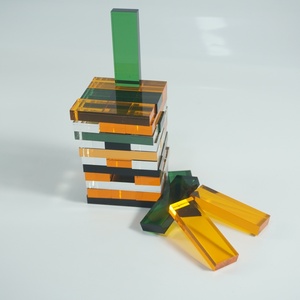 Bloques de Construcción Acrílicos Populares, Juego de Torres, Juguetes Educativos de Apilamiento para Niños, para el Hogar - Product Image 6