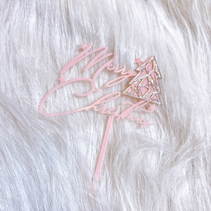 ท็อปเปอร์เค้กอะคริลิคตกแต่งลายคริสต์มาส รูปน้ำผึ้งและของหวาน สำหรับงานปาร์ตี้ในช่วงเทศกาล - Product Image 5