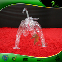Ballon gonflable transparent en forme de poupée ou d'animal mignon pour fille, prix usine