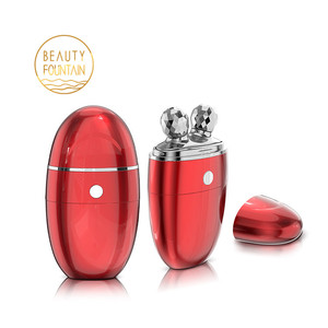 360 ruota il massaggiatore a rullo facciale 3D ricaricabile per la rimozione delle rughe del <span class=keywords><strong>viso</strong></span> sottile <span class=keywords><strong>con</strong></span> contenitore idratante - Product Image 1