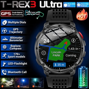 HT33 Smart Watch <b>Bluetooth</b> Calling GPS Running Watch IP68 Waterproof Heart Rate Sleep Tracker Outdoor Fitness Wristwatch - Product Image 6