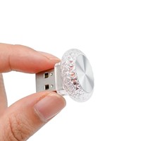 Lumière d'ambiance LED pour voiture, décoration USB, veilleuse Angel Eye avec dégradé de couleurs clignotant pour chambre et salon