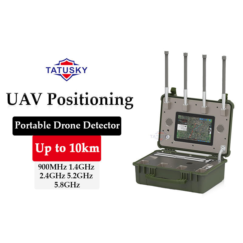 Portable UAV Blocker Drone Detector with 10km Full Band & Black and ...