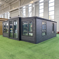 Maison mobile conteneur extensible de 20 pieds avec 2 cuisines, salle de bain et chambre – Maison modulaire à panneaux muraux en acier sculpté