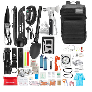 सामरिक बग आउट प्रथम सहायता किट उत्तरजीविता आपातकालीन चिकित्सा बैग 72-घंटे आपातकालीन उत्तरजीविता बैकपैक - Product Image 1