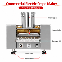 Machine à crêpes Mille Crêpes Électrique Commerciale, Moule Fixe 8 Pouces, 230V 50Hz, 200-300 Pièces/Heure, pour Cafés en Malaisie et Singapour