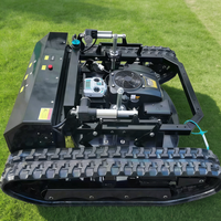 Tondeuse multifonctionnelle télécommandée pour désherbage agricole, tondeuse autoportée à braquage zéro avec pulvérisateur et souffleuse à neige, livraison gratuite