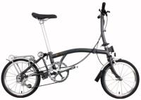Vélo Pliant 3SIXTY 16 Pouces 6 Vitesses Cadre Acier G6 Mini Vélo Pliable Type M/Y/S Bar Inspiré Brompton Tri-Pliant