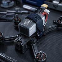 Sangle à boucle élastique réglable multi-usages résistante à la chaleur, avec poignée antidérapante en nylon et boucle métallique pour câble de batterie de drone et de sport