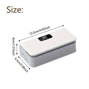 Aspirateur portable multifonctionnel à faible bruit, rechargeable par USB, prêt pour les camping-cars, pour la conservation des aliments et des sacs à collation, batterie 1500 mAh - Product Image 1
