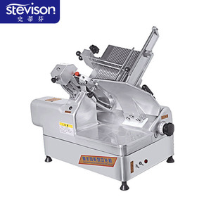 Trancheuse à viande Stevison, lame en acier inoxydable, épaisseur réglable de 3 à 20 mm, viande congelée, usage commercial - Product Image 1