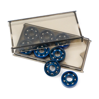 Custom Package Anodized 608RS ABEC-7 Chrome Steel Deep Groove Double Row Skateboard Bearings