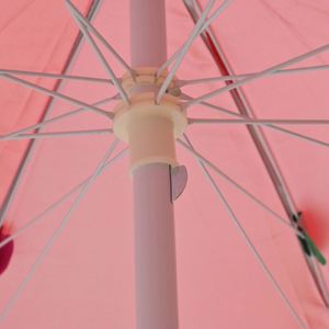 Sombrilla de Patio con Revestimiento Plateado de 130 cm, UPF50+, Resistente al Viento, Anti-UV, Sombra Sólida, Soporte de Aluminio Ajustable, Parasol de Jardín y Playa - Product Image 4