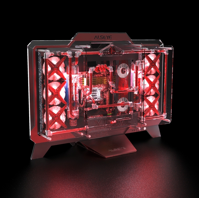 ALSEYE Transparent Acrylic DIY Water-cooled Chassis Open Computer case for MiniITX MicroATX ATX and E-ATX