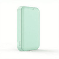 Vente en gros de nouvelle banque d'alimentation verte sans fil magnétique 3000mAh de voyage portable avec miroir de maquillage