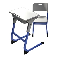 Ensemble bureau et chaise ergonomiques et durables pour élèves du primaire, idéal pour l'enseignement en classe
