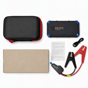 Démarreur d'urgence portable 1000A de crête, 10000mAh, avec écran LCD numérique, sortie 15V CC, 3 ports USB et lampe torche LED - Product Image 5