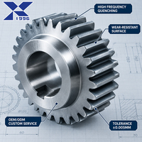 Gigi Roda Gigi Presisi dari Baja yang Diasah dengan Akurasi 0,005mm M1 M2 untuk Spindle Kecepatan Tinggi dan Penggerak Mesin CNC