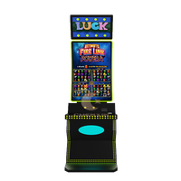 Écran tactile vertical de 43 pouces en forme de courbe Power Link Skill Game Cabinet avec barre lumineuse LED Machine de jeu