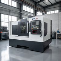 Torno CNC de bancada inclinada ShanDong HR TCK50 con contrapunto programable y sistema GSK para alta precisión