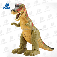 Pil kumandalı elektrikli Robot dinozor oyuncak interaktif ışıklar sesler yürüyüş eğitim Dino çocuklar kızlar için macera oyna