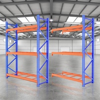 Estante industrial de 3 capas y 1000kg, estantería de almacenamiento resistente ajustable para estanterías apilables de almacén