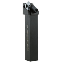 Porte-outil de tournage CNC pour filetage externe, à droite, avec insert de filetage triangulaire, plaque de serrage à vis, double verrouillage, en alliage PVD, OEM