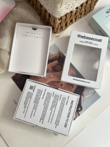 Nhà Máy Tùy Chỉnh Rỗng Móng Tay Giả Hộp Gói Cứng Cứng Nhắc Hộp Hiển Thị Với Phù Hợp Với Thẻ Giấy Trong Suốt Cửa Sổ Nắp Và Cơ Sở Hộp - Product Image 3