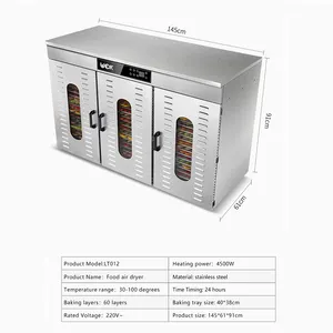 Trái cây và rau quả công nghiệp Máy sấy cá dehydrator máy giật dehydrator cho trang trại